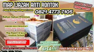 0821-4773-7105 Sampul Raport Kurikulum Merdeka Map Ijazah di Dumai