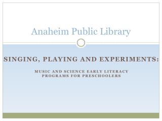 Anaheim Public Library