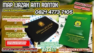 0821-4773-7105 Map Raport Polos Sampul Ijazah di Fakfak