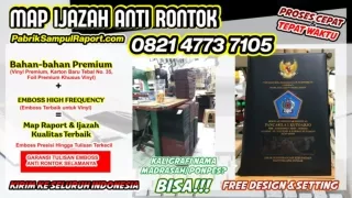 0821-4773-7105 Cover Raport Sd Kurikulum 2013 Map Ijazah di Gorontalo Utara