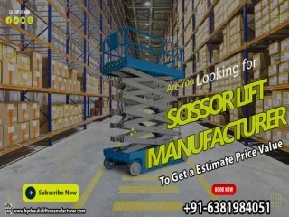 Scissor Hydraulic Lift Manufacturer in Vijawada