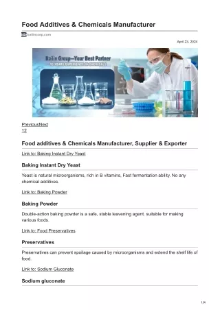 bailincorp.com-Food Additives amp Chemicals Manufacturer