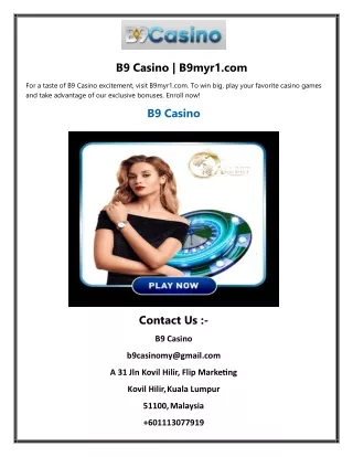 B9 Casino  B9myr1