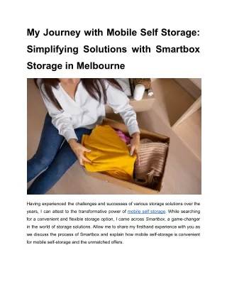 My Journey with Mobile Self Storage_ Simplifying Solutions with Smartbox Storage in Melbourne