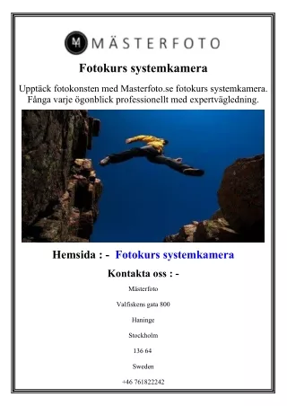 Fotokurs systemkamera