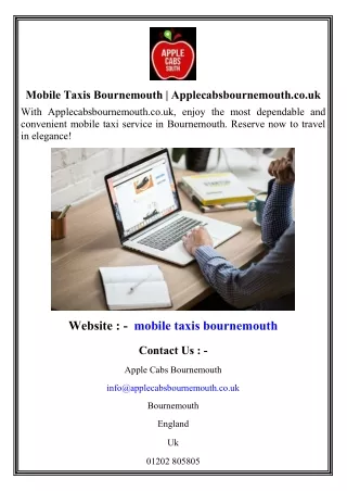 Mobile Taxis Bournemouth  Applecabsbournemouth.co.uk