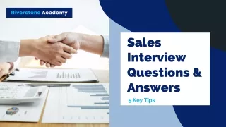 Sales Interview Questions and Answers 5 Key Tips for Acing Your Interview