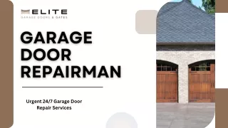 Garage Door Repairman in Tucson | Elite Garage Doors & Gates