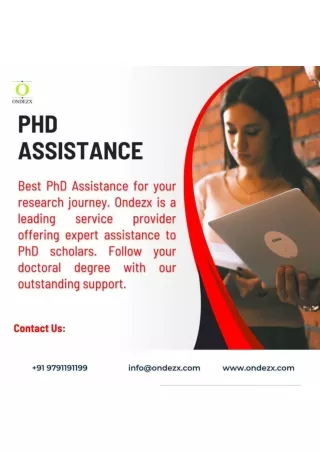 PhD Assistance  Guidance  PhD Thesis Writing Service in India