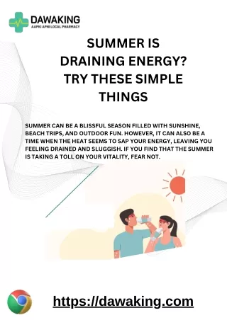 If You’re Finding That the Summer Is Draining Your Energy, Try These Simple Thin