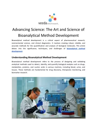Bioanalytical Method Development