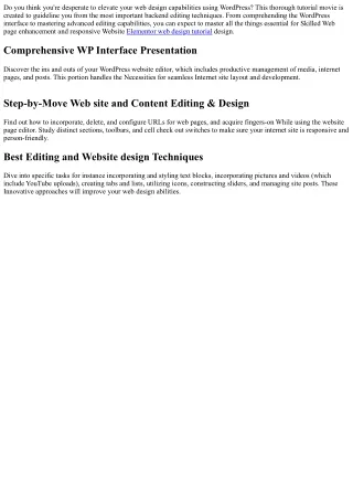 10 Necessary CMS Enhancing Course for Web page Design