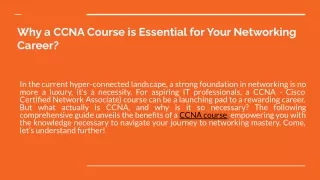 CCNA COURSE