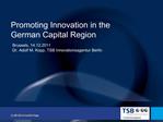 Promoting Innovation in the German Capital Region