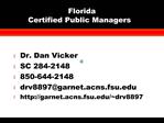 Florida Certified Public Managers