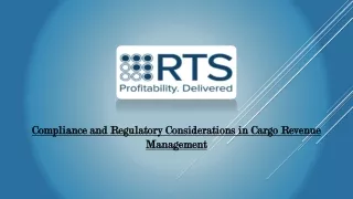 Compliance and Regulatory Considerations in Cargo Revenue Management