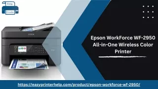 Epson WorkForce WF-2950 All-in-One Wireless Color Printer