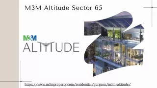 M3M Altitude Sector 65 Gurgaon