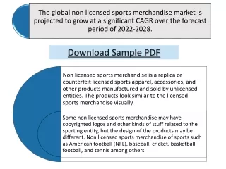 Non Licensed Sports Merchandise Market