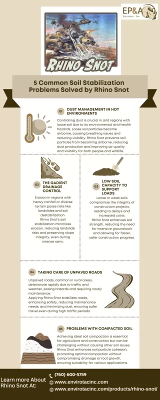 5 Common Soil Stabilization Problems Solved by Rhino Snot