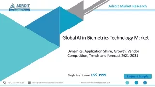 Global AI in Biometrics Technology Market by Industry Size, Share, Trend