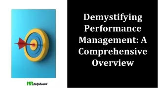 What is Performance Management