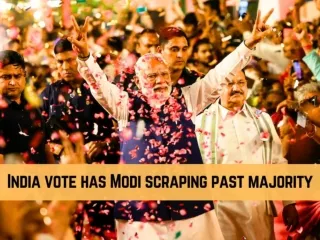 India vote has Modi scraping past majority