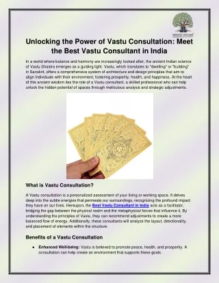 Best Vastu Consultant in India