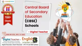 Central Board of Secondary Education (CBSE) Schools  - Digital Teacher