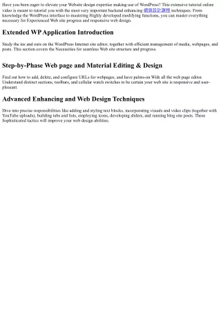 10 Vital CMS Enhancing Course for Internet site Style