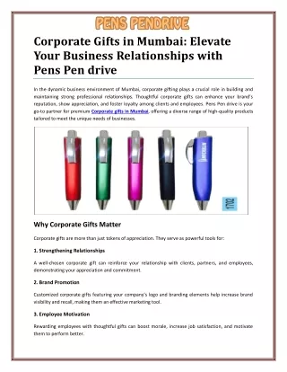 Impress and Inspire: Corporate Gifts in Mumbai | Contact - 9870270565