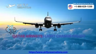 Does Qatar Airways allow change flight dates?