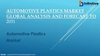 Automotive Plastics Market Insight, Global Scenario, Demand, Business Growth and