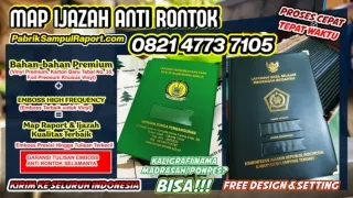 0821-4773-7105 Map Raport Plastik Biru Sampul Ijazah di Jakarta Timur