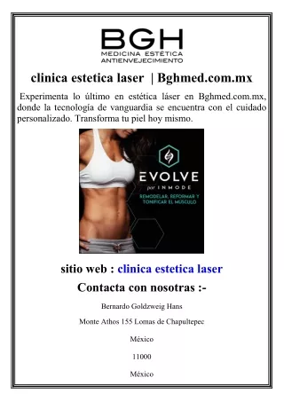 clinica estetica laser   Bghmed.com.mx