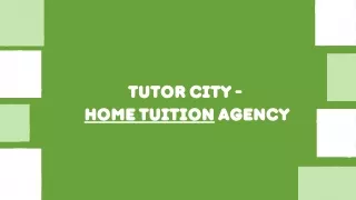 Home Tuition - Tutor City