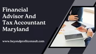 Financial Advisor And Tax Accountant Maryland