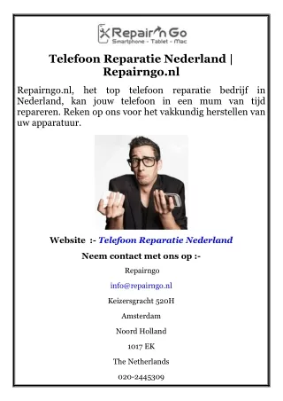 Telefoon Reparatie Nederland  Repairngo.nl