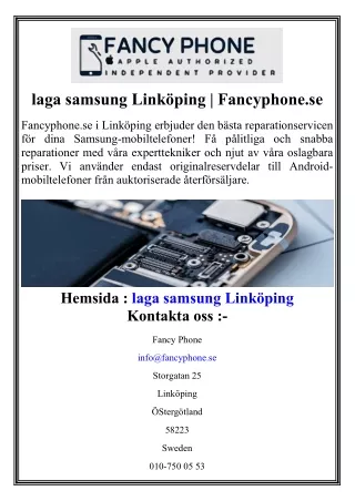 laga samsung Linköping  Fancyphone.se