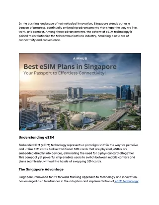 Navigating the Future_ The Rise of Singapore eSIM Technology