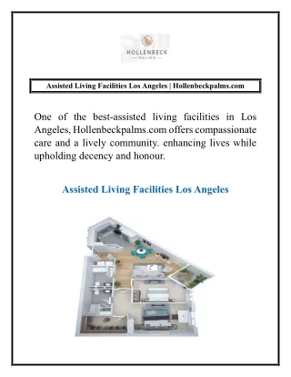 Assisted Living Facilities Los Angeles | Hollenbeckpalms.com