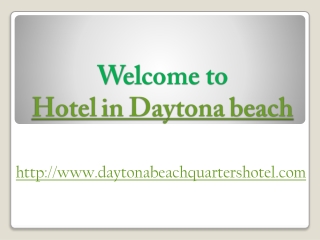 Daytona beach quarters hotel downtown