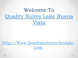 Quality Suites hotel orlando