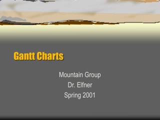 Gantt Charts