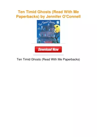 Ten Timid Ghosts (Read With Me Paperbacks) by Jennifer O'Connell