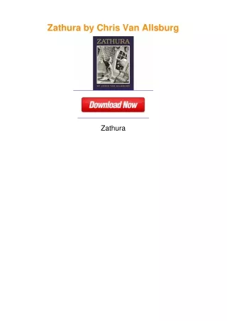 Zathura by Chris Van Allsburg