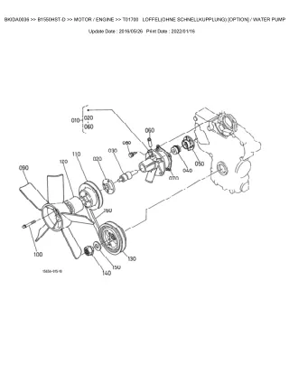 Kubota B1550HST-D Tractor Parts Catalogue Manual (Publishing ID BKIDA0036)