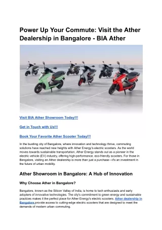 Power Up Your Commute_ Visit the Ather Dealership in Bangalore - BIA Ather (1)