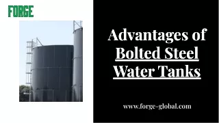 Premium Bolted Steel Water Tanks