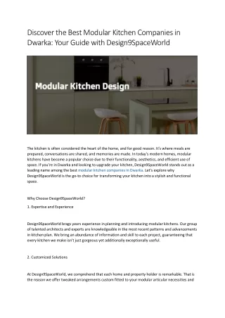 modular kitchen companies in dwarka